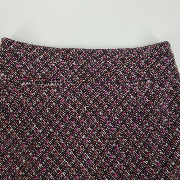 Loft Tweed A Line Skirt Sz 4P - Picture 3 of 7